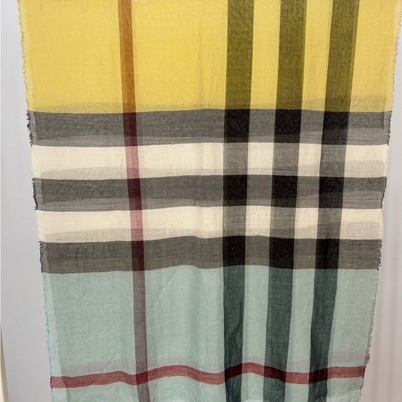 BURBERRY Women’s Plaid Multicolor Scarf - Picture 11 of 11